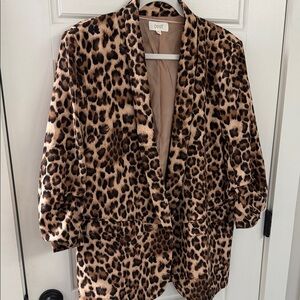 Leopard Print Women's Blazer